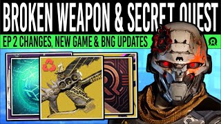 Destiny 2 NEW BROKEN EXOTIC amp FINALE QUEST New Game Episode 2 Future Plans Secrets amp Updates [upl. by Ynnahc]