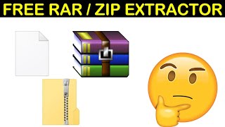 Free Software to Extract RAR  ZiP Files [upl. by Streetman]