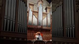 Young organist and composer Tim Li plays his Fugue in C minor organ [upl. by Manthei]