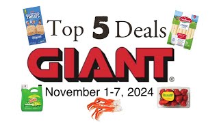 Top 5 Deals at Giant November 17 2024 [upl. by Mas516]