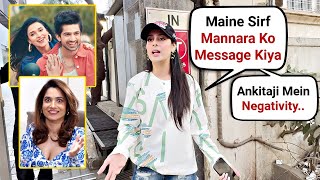 Isha Malviya Reaction On Mannara Chopra And Abhishek Song Ankita Lokhande Interview After Bigg Boss [upl. by Tteltrab61]