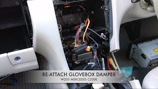 Mercedes W203 Glovebox Damper Repair [upl. by Ammadas]