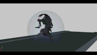 Droideka Destroyer Droid Rolling Test Animation [upl. by Nyrmac]