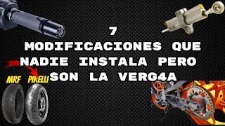 7 MODIFICACIONES DE MOTO QUE VALEN LA PENA [upl. by Gleason841]