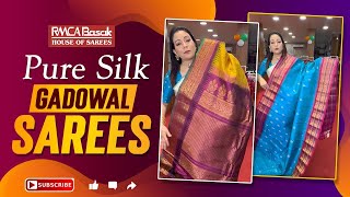 Pure Silk Gadowal Sarees  RMCA Basak [upl. by Gnilrets]