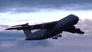 C5 Galaxy Screaming Takeoff [upl. by Eugen]