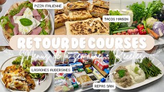 🛒 RETOUR DE COURSES • MENUS DE LA SEMAINE  RECETTES 🍴 [upl. by Launamme150]