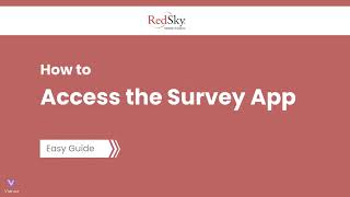 How to Access the Survey App [upl. by Nosremaj47]