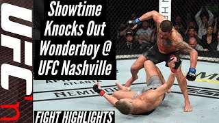 Anthony Pettis vs Stephen Thompson UFC Nashville Full Fight Highlights  Showtime KOs Wonderboy [upl. by Shane]