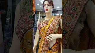 Jaipuri silk fabric Resham siroski work designer saree youtubeviral youtubeshorts viralshort [upl. by Aninnaig315]