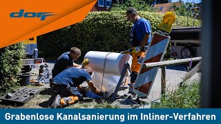 Dorr  Grabenlose Kanalsanierung im InlinerVerfahren  Einsatz für den DorrKanalservice in Lindau [upl. by Durware]