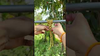 Wow Knot Trick for Ropes knots tricks useful diy tips shorts [upl. by Brinkema492]