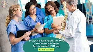 ESKECOLE SUPERIEURE DE KINESITHERAPIE ET DU PARAMEDICAL [upl. by Assirek]