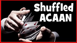 Shuffled ACAAN Card Trick with Tutorial  Any Card At Any Number Berglas Effect [upl. by Cornish298]