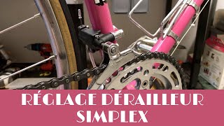 Comment régler un dérailleur avant Simplex [upl. by Aekerly]