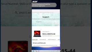 How to Download and Install NitroSense AcerSupport [upl. by Veronike588]