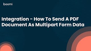 Integration  How To Send A PDF Document As Multipart Form Data [upl. by Beret]