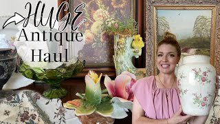 HUGE ANTIQUE HAUL  JUNKSTOCK  AMAZON  GARAGE SALE FINDS [upl. by Rosemonde492]