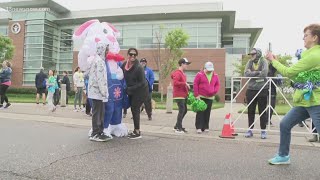 Hundreds of runners participate in 5K fundraising race for Donate Life Awareness Month [upl. by Sharline]