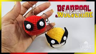 DEADPOOL AND WOLVERINE  Llaveros Tejidos a Crochet  Tutorial Crochet Paso a Paso [upl. by Federica409]