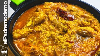 ARROZ MELOSO con CONEJO y POLLO Receta Paso a Paso [upl. by Ledah]