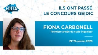 Ils ont passé le concours GEIDIC – Fiona Carbonell [upl. by Koball]