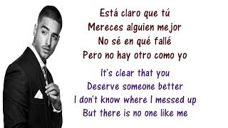 Maluma  El Perdedor Lyrics English and Spanish  Translation amp Meaning  The loser [upl. by Naletak]