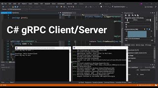 C gRPC ClientServer in Net Core Visual Studio [upl. by Granger515]