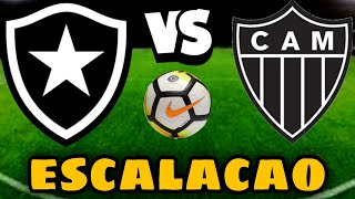 MINHA NOSSA NÃO DÁ PARA ACREDITAR NESSA ESCALAÇÃO DO BOTAFOGO X ATLÉTICOMG [upl. by Morrissey]