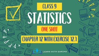 Statistics in One Shot  Class 9  Chapter 12  Garima  2024 cbse ncert class9 [upl. by Tandie]