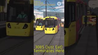 Roblox Manchester Retrolink TRAMS at the NEW MediaCityUK shorts [upl. by Lairret609]