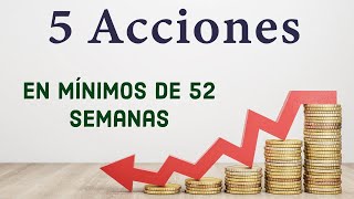 ¡5 Acciones en Mínimos de 52 Semanas ¿Es Momento de Comprar [upl. by Attenad220]