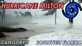 Chasing Hurricane Milton LIVE Stream From VENICE FLORIDA [upl. by Farica]