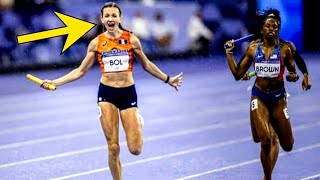 Fenomenale Femke Bol bezorgt 4x400 meter gemengde estafette goud op Olympische Spelen  digital SK [upl. by Montfort]