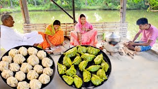 ধনিয়া মোমো আর গন্ধরাজ মোমো দুই ধরনের ফ্লেভারের মোমো রেসিপি  steamed momo recipe [upl. by Esiom468]