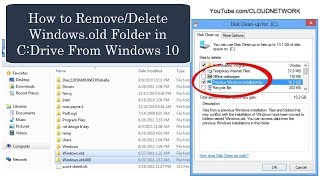 How to Remove or Delete Windowsold Folder in CDrive From Windows 10  7 [upl. by Icaj481]