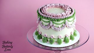 5 Tips for Decorating a Perfectly Vintage Cake  Buttercream Piping Techniques [upl. by Gayel]