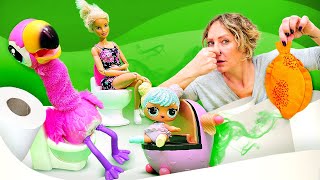 Spielspaß mit Puppen Barbie und Nicole 3 Folgen am Stück [upl. by Yalcrab183]