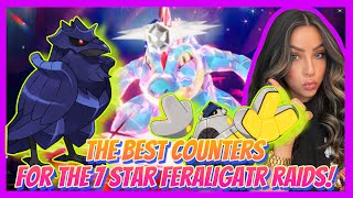 The BEST Counters To EASILY Beat The 7 Star Feraligatr Raids  Pokemon Scarlet amp Violet [upl. by Eeznyl]