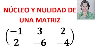 CÓMO calcular el NÚCLEO y NULIDAD de una MATRIZ ejemplos resueltos ÁLGEBRA LINEAL [upl. by Ardnaek908]