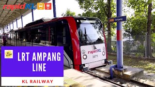 LRT Ampang Line Ampang ⇒ Sentul Timur [upl. by Amethyst558]