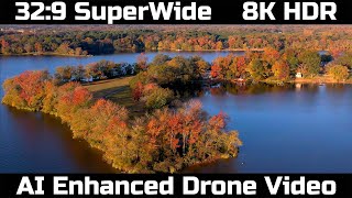 329 superwide 8K HDR AI enhanced drone video [upl. by Aicirtac157]