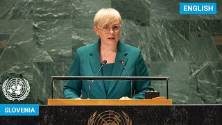 🇸🇮 Slovenia  President Addresses United Nations General Debate 78th Session  UNGA [upl. by Ayortal103]