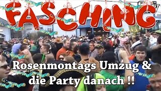 Rosenmontags Faschings Party in Rheinstetten Neuburgweier  GinoWildTV UNTERWEGS [upl. by Gathard204]