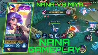 NANA VS MIYA  NANA BEST BUILD 2024  NANA TOP 1 GLOBAL  MOBILE LEGENDS EP23 [upl. by Norwood]