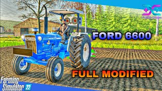 FS 22 indian tractors mod  FORD 6600 Full modified  Farming Simulator 22 [upl. by Clayberg830]