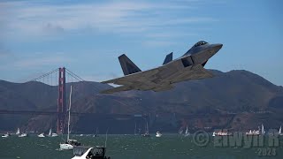 Iconic Location and Iconic F22 Raptor Takes Flight at Fleet Week 2024 [upl. by Elephus]