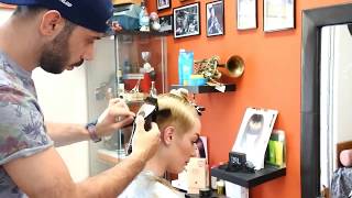 Step by step woman long to short haircut with undercut [upl. by Celio]