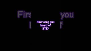 BTS first song you heardbts 방탄소년단 kpop music rm jin suga jhope jimin taehyung jungkook [upl. by Yalhsa]