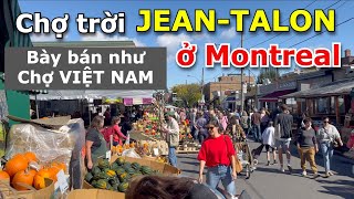 MÊ MẨN TRÁI CÂY RAU CẢI TƯƠI NGON ĐÃ MẮT Ở CHỢ TRỜI JEANTALON BÀY BÁN NHƯ CHỢ VIỆT NAM Ở MONTREAL [upl. by Anat]